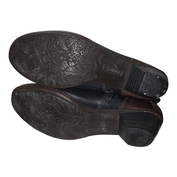 Pikolinos Brujas Brown/Black Two Tone Strappy Boots EU 41 US 10.5-11 - Picture 8 of 11